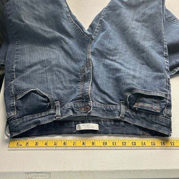 Levis Womens Jeans 16 Short 515 Bootcut Blue Dark Wash Stretch Classic Denim - Picture 6 of 10